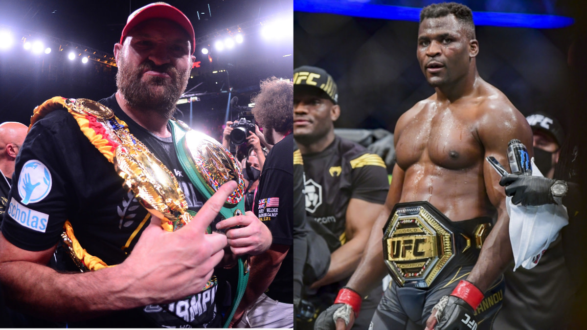 Francis Ngannou and Tyson Fury.